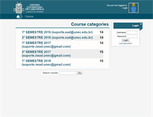 Tablet Screenshot of ead.unec.edu.br